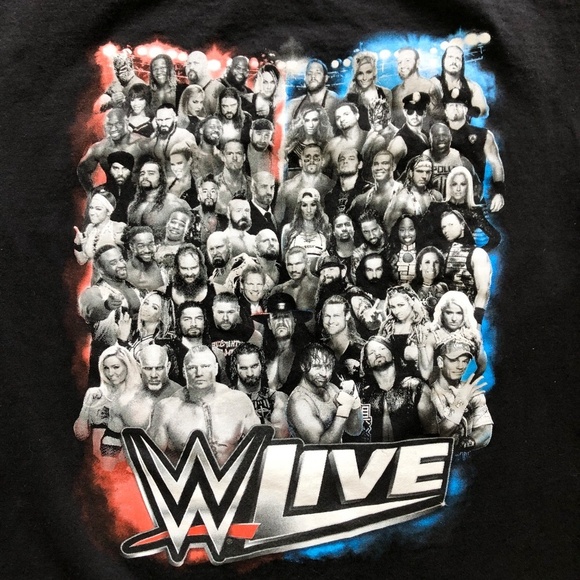WWE Live RAW T-Shirt, 2017 Smackdown Tour, Wrestling, Mens, Med, Good Condition - Picture 4 of 8